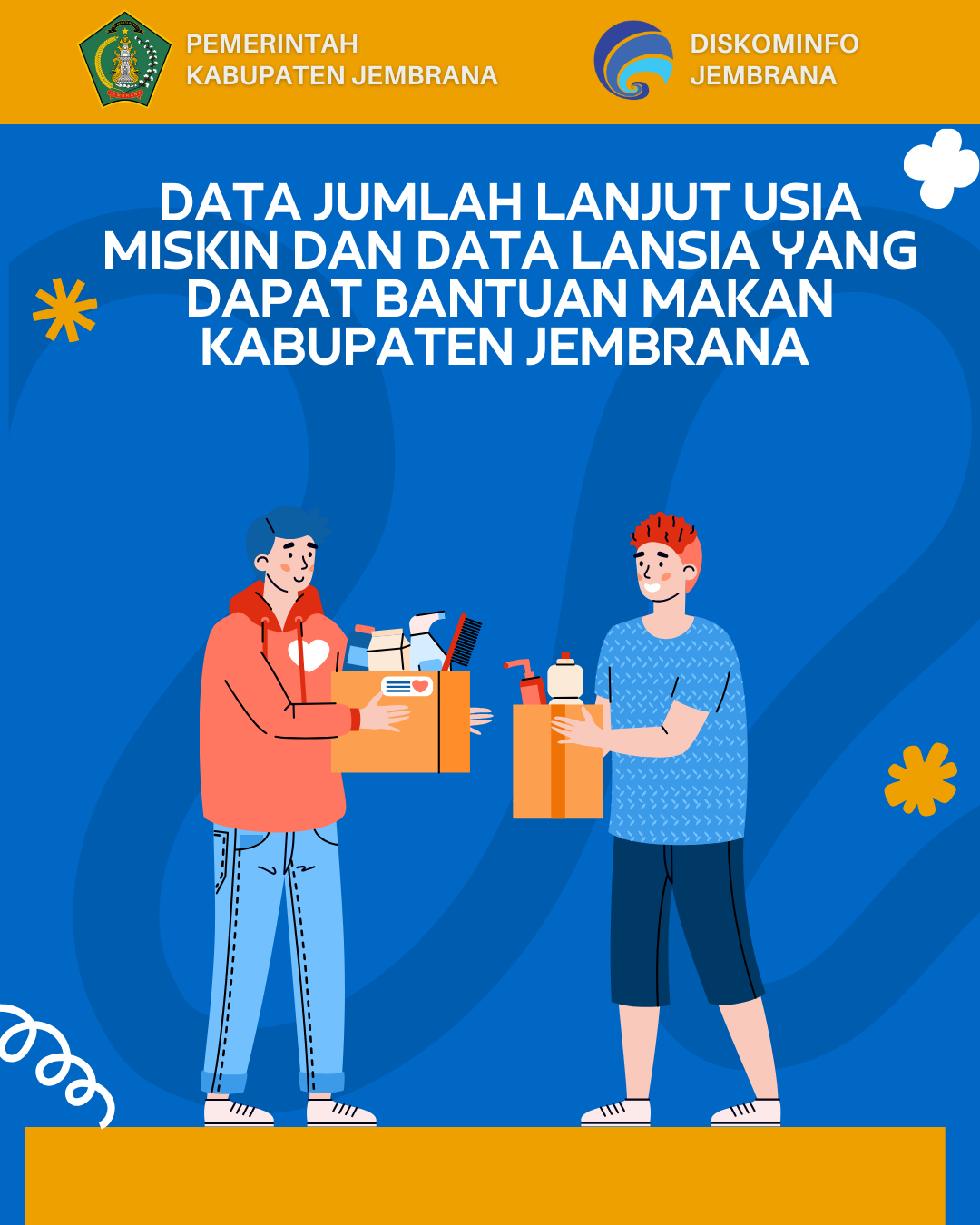 Infografis Data Jumlah Lanjut Usia Miskin dan Data Lansia yang Dapat Bantuan Makan Tahun 2024